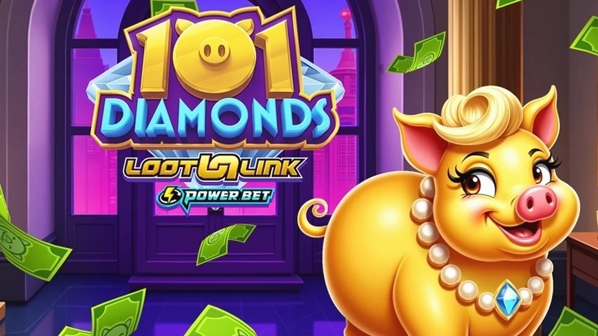 101 Diamonds স্লট গেমের একটি দৃশ্য
